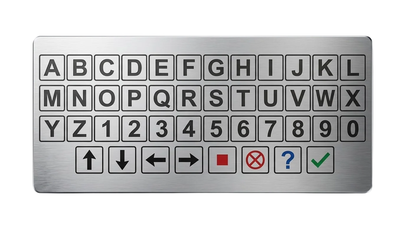 Alphanumeric Entry Piezo Control Panels - Custom OEM Interface Panels - RNC